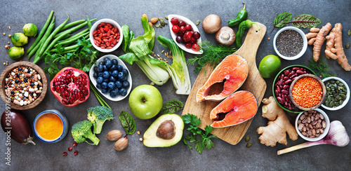 Plakaty do kuchni healthy-food-selection