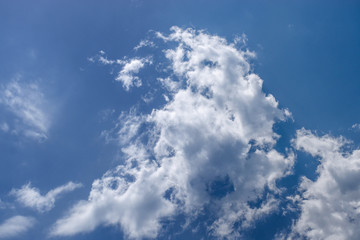 blue sky  with white clouds