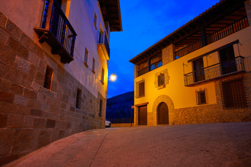 Wall Mural - Rubielos de Mora village in Teruel Spain