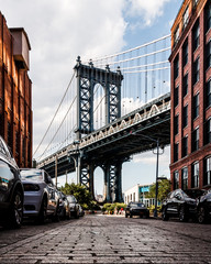  View of Manhattan Bridge from Washington Street in Brooklyn
