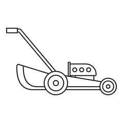 Poster - Petrol grass cut machine icon. Outline illustration of petrol grass cut machine vector icon for web design isolated on white background