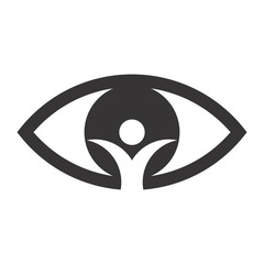 Poster - Eye logo. Seeing Symbol. Investigation icon. Vector eps 08.