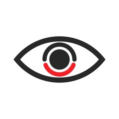 Poster - Eye logo. Seeing Symbol. Investigation icon. Vector eps 08.