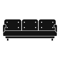 Wall Mural - Pillow sofa icon. Simple illustration of pillow sofa vector icon for web design isolated on white background