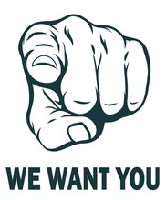 We Want You. Vector