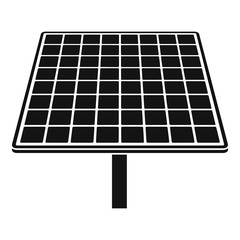 Sticker - Solar brand panel icon. Simple illustration of solar brand panel vector icon for web design isolated on white background