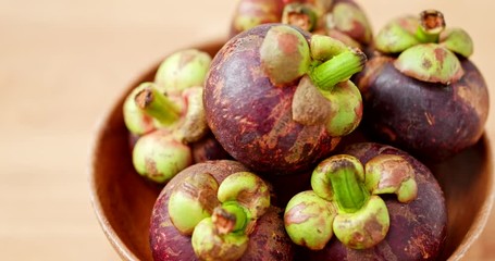 Canvas Print - Pile of Purple mangosteen