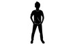 © mbarep - silhouette of a boy is posing in front of the camera