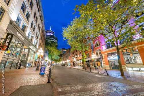 Gastown at Blue Hour Canvas