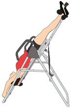 Woman Using Gravity/Inversion Table
