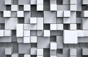 Cubes Background, 3D Render