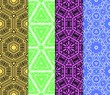 © Bonya Sharp Claw - Azuro Geometric Patterns. Set. Vector illustration