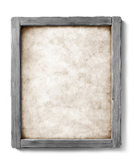 Wall Mural - gray wood frame with parchment