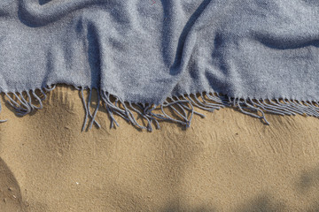 plaid for a picnic on the beach