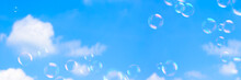 Seifenblasen Himmel Panorama Hintergrund