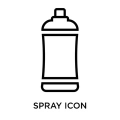 Poster - Spray icon vector sign and symbol isolated on white background, Spray logo concept