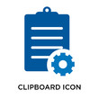 © vector_best - Clipboard icon vector sign and symbol isolated on white background, Clipboard logo concept