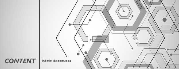 Abstract geometric background with gexagon shapes