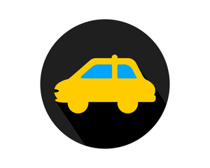 Canvas Print - car circle transport transportation vehicle conveyance image vector icon logo