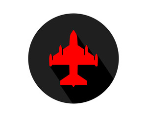Canvas Print - airplane transport transportation vehicle conveyance image vector icon logo