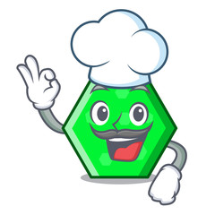 Sticker - Chef octagon character cartoon style