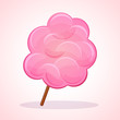 Vector pink candy floss icon