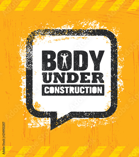 Принти на полотні Body Under Construction