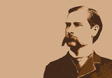 Fototapeta Londyn - Wyatt Earp - portrait - Marshall - personnage - historique - célèbre - Chasseur - américain