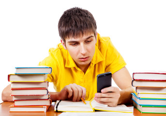 Poster - Student with a Phone