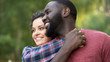 © motortion - Happy multiethnic couple, celebrate diversity, no to racism and discrimination
