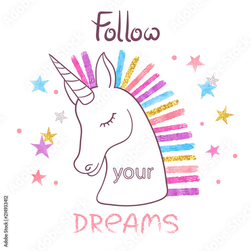 Beautiful cartoon rainbow u...