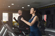© Prostock-studio - Fitness people training in gym on treadmills