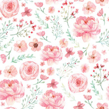 Flowers And Leaves Pattern