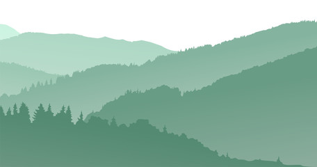Mountains Landscape. Abstract Background