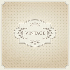 Wall Mural - Vintage card design