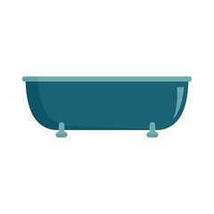 Poster - Old bathtube icon. Flat illustration of old bathtube vector icon for web isolated on white