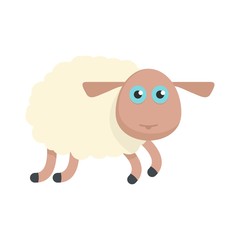 Canvas Print - Sheep icon. Flat illustration of sheep vector icon for web isolated on white