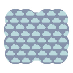 Poster - clouds pattern design