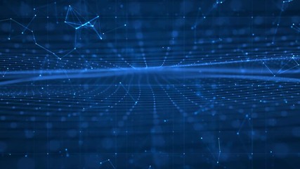 Technology network background.