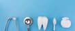 Dental concept healthy equipment  tools dental care Professional  banner