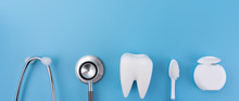 Dental Concept Healthy Equipment  Tools Dental Care Professional  Banner
