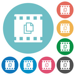 Poster - Copy movie flat round icons