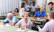 © JackF - Group  different ages discussion during course