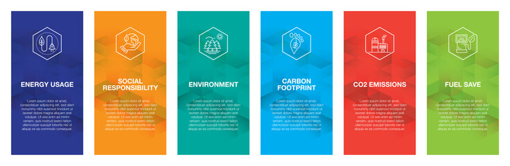 Wall Mural - Sustainability Infographic Icon Set