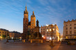 Panorama of Krakow Main Market Square, Poland.