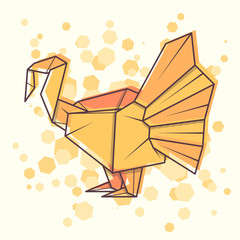 Vector abstract illustration turkey.