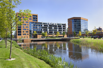 Middle class suburb apartments in the Netherlands