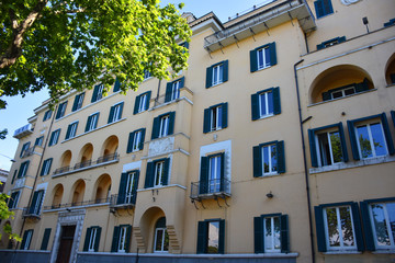 Rome, view of historic building in the center of the city.