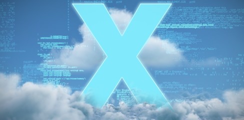 Wall Mural - composite image of cross sign