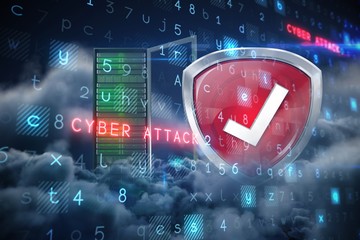 Wall Mural - composite image of virus background